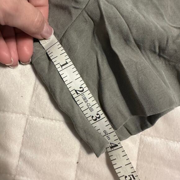 Kersh Drawstring Shorts Women's Size XXL Olive Green Loose 4-inch Summer - Picture 5 of 7